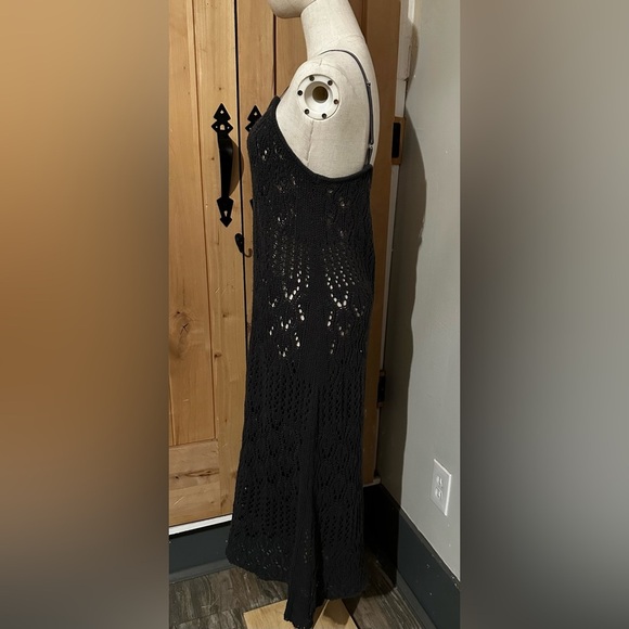 Grey Crochet Maxi Dress - Picture 4 of 8